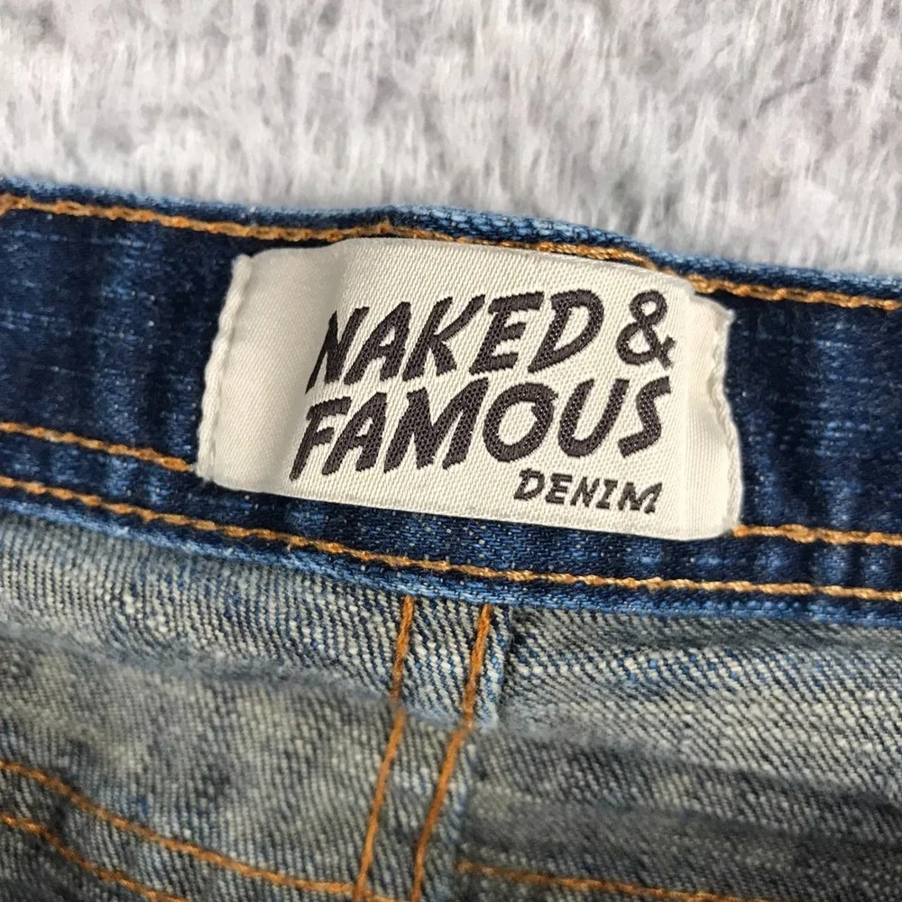 Naked & Famous‎ Weird Guy Left Hand Twill Selvedge Jeans Mens 29x27 Indigo Denim